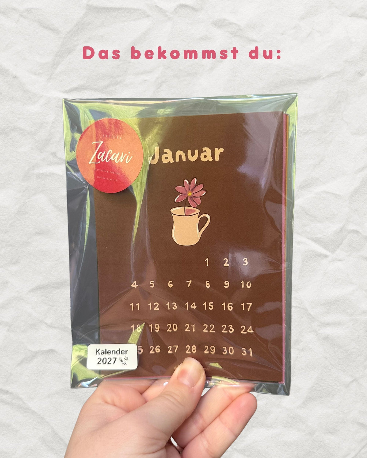 Kalender 2027 – 12 illustrierte Monatskarten (A6)